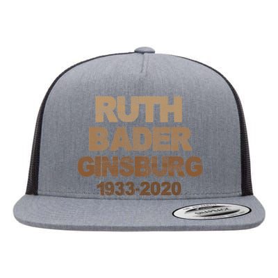 RBG Ruth Bader Ginsburg 1933-2020 Flat Bill Trucker Hat