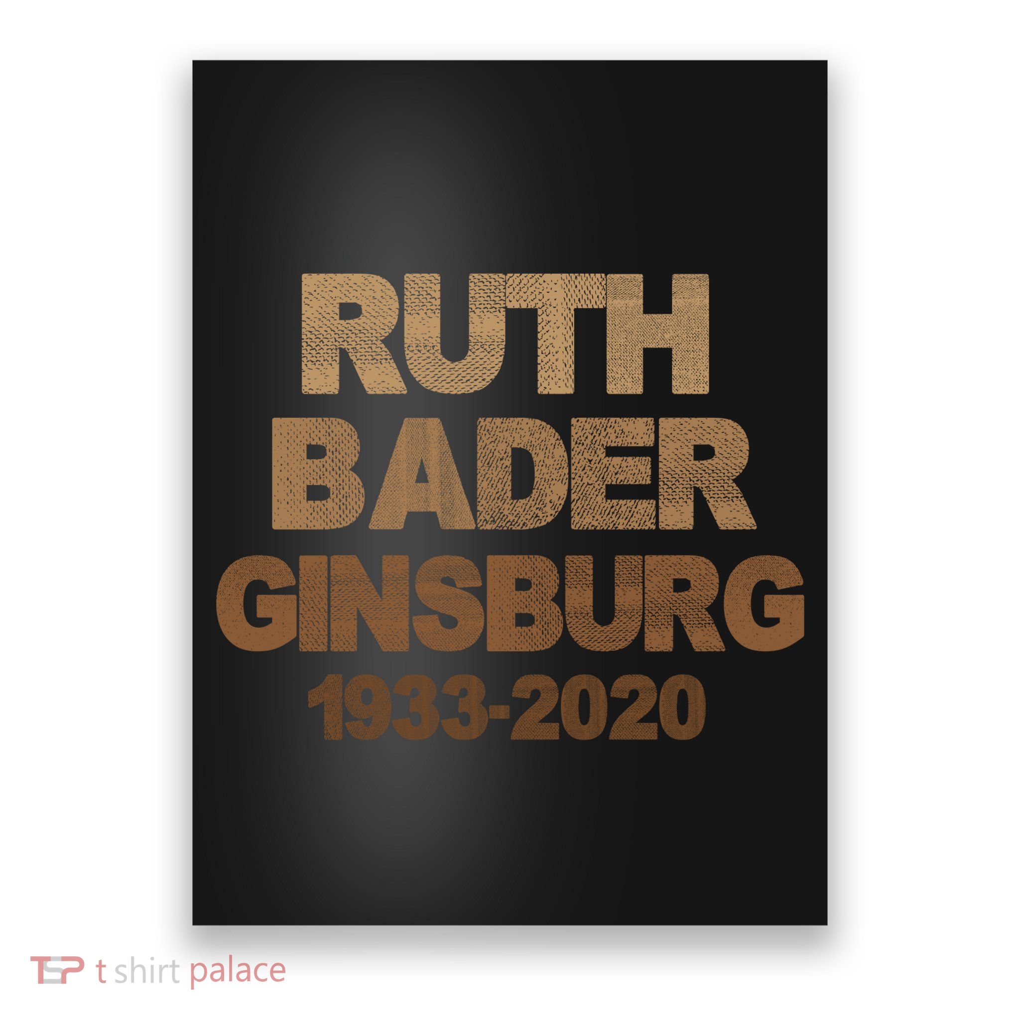 RBG Ruth Bader Ginsburg 1933-2020 Poster