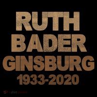 RBG Ruth Bader Ginsburg 1933-2020 Pom Pom 12in Knit Beanie