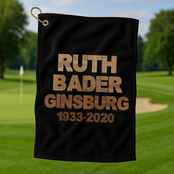 RBG Ruth Bader Ginsburg 1933-2020 Golf Towel