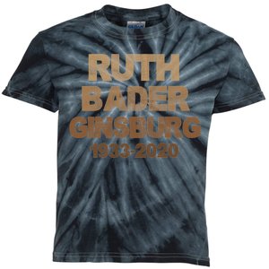 RBG Ruth Bader Ginsburg 1933-2020 Kids Tie-Dye T-Shirt