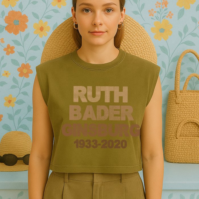 RBG Ruth Bader Ginsburg 1933-2020 Garment-Dyed Women's Muscle Tee