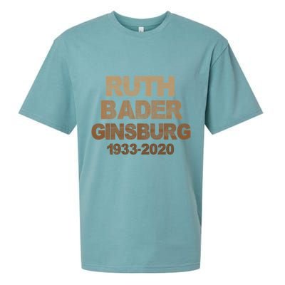 RBG Ruth Bader Ginsburg 1933-2020 Sueded Cloud Jersey T-Shirt
