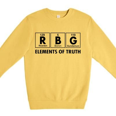 RBG The Element Of Truth Ruth Bader Ginsburg Premium Crewneck Sweatshirt