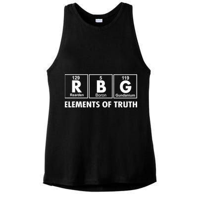 RBG The Element Of Truth Ruth Bader Ginsburg Ladies PosiCharge Tri-Blend Wicking Tank