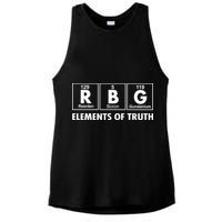 RBG The Element Of Truth Ruth Bader Ginsburg Ladies PosiCharge Tri-Blend Wicking Tank
