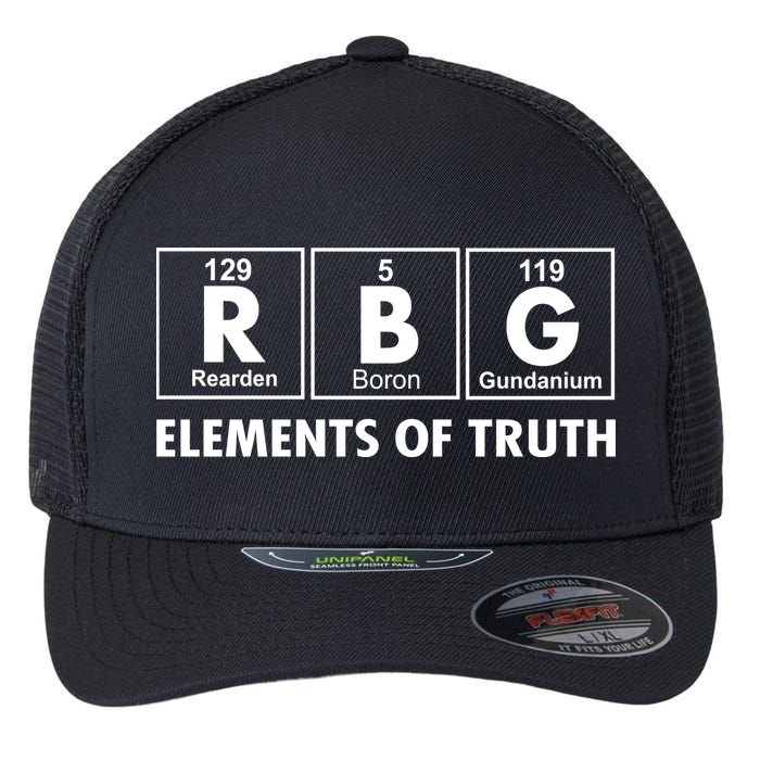 RBG The Element Of Truth Ruth Bader Ginsburg Flexfit Unipanel Trucker Cap