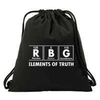 RBG The Element Of Truth Ruth Bader Ginsburg Drawstring Bag