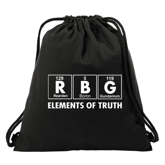 RBG The Element Of Truth Ruth Bader Ginsburg Drawstring Bag