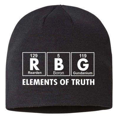 RBG The Element Of Truth Ruth Bader Ginsburg Sustainable Beanie