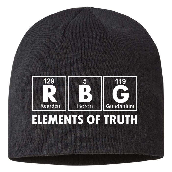 RBG The Element Of Truth Ruth Bader Ginsburg Sustainable Beanie