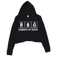 RBG The Element Of Truth Ruth Bader Ginsburg Crop Fleece Hoodie