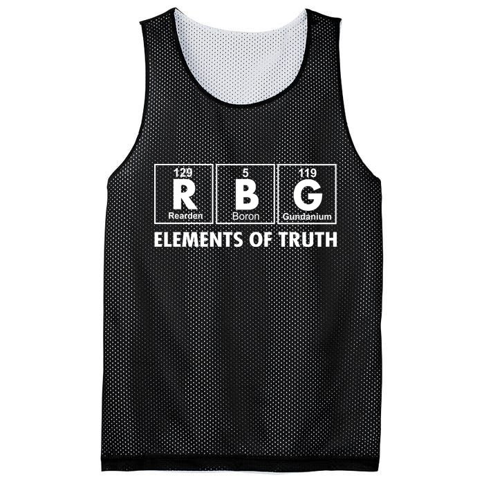 RBG The Element Of Truth Ruth Bader Ginsburg Mesh Reversible Basketball Jersey Tank