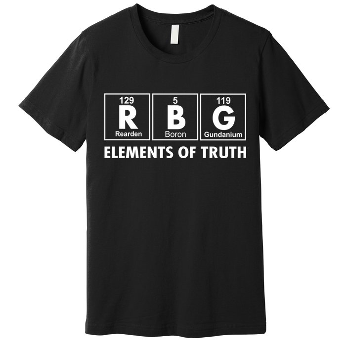 RBG The Element Of Truth Ruth Bader Ginsburg Premium T-Shirt