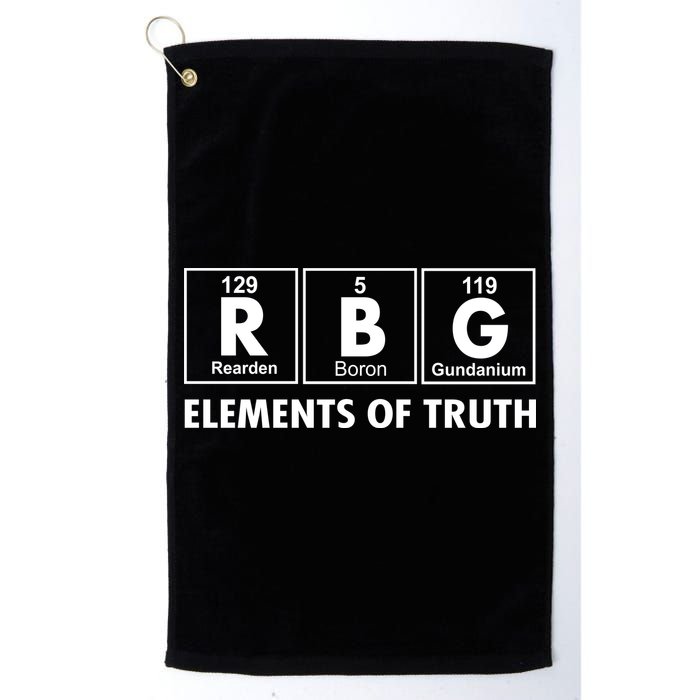 RBG The Element Of Truth Ruth Bader Ginsburg Golf Towel