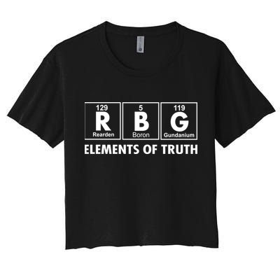 RBG The Element Of Truth Ruth Bader Ginsburg Crop Top