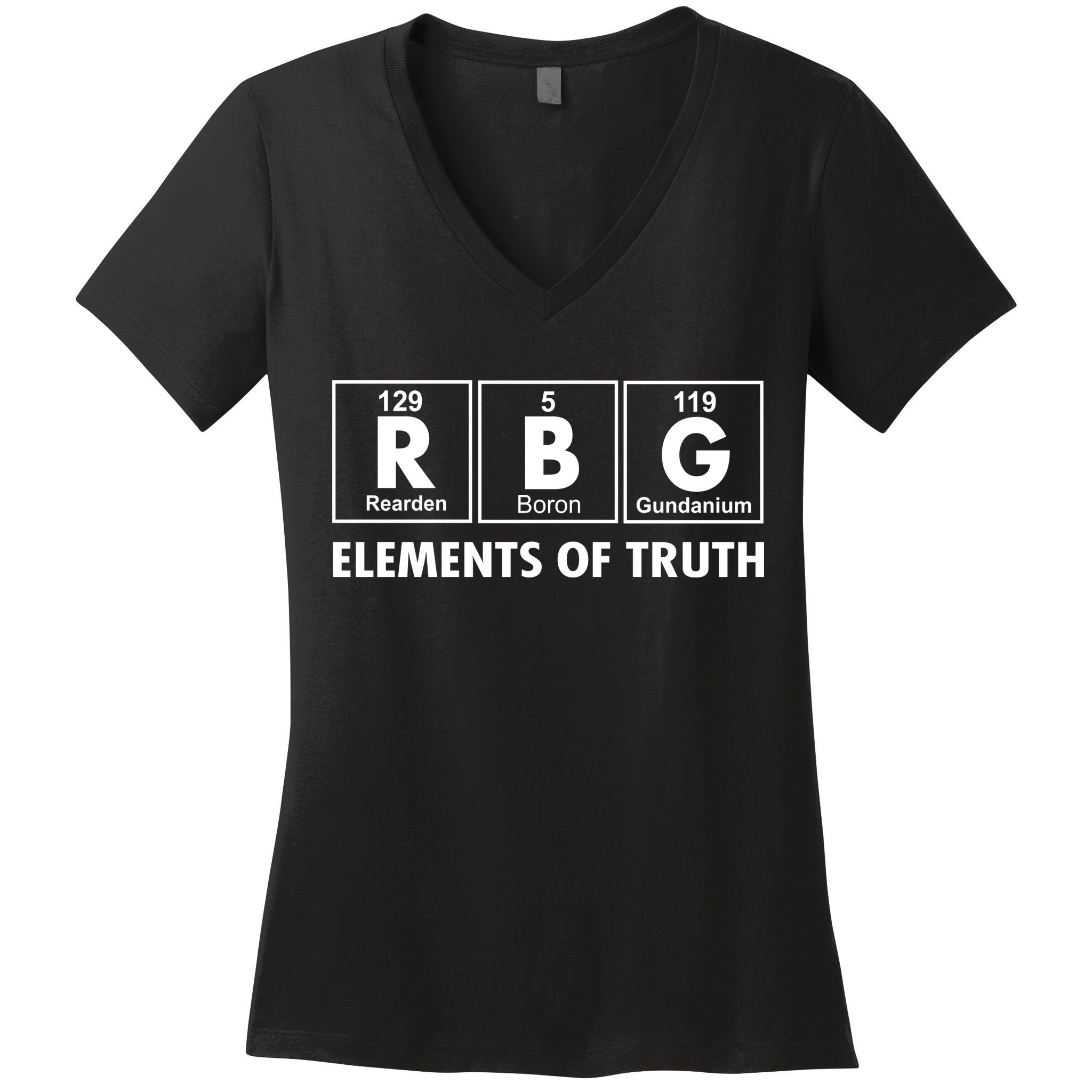 RBG The Element Of Truth Ruth Bader Ginsburg Women's V-Neck T-Shirt