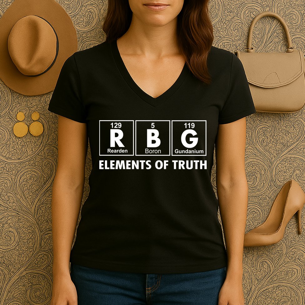 RBG The Element Of Truth Ruth Bader Ginsburg Women's V-Neck T-Shirt