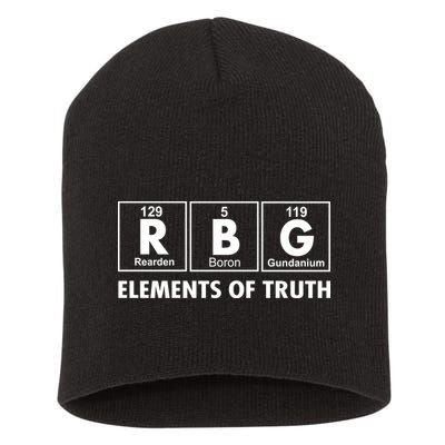 RBG The Element Of Truth Ruth Bader Ginsburg Short Acrylic Beanie