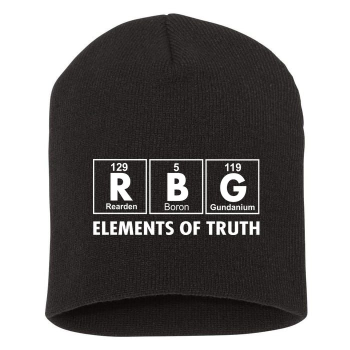 RBG The Element Of Truth Ruth Bader Ginsburg Short Acrylic Beanie