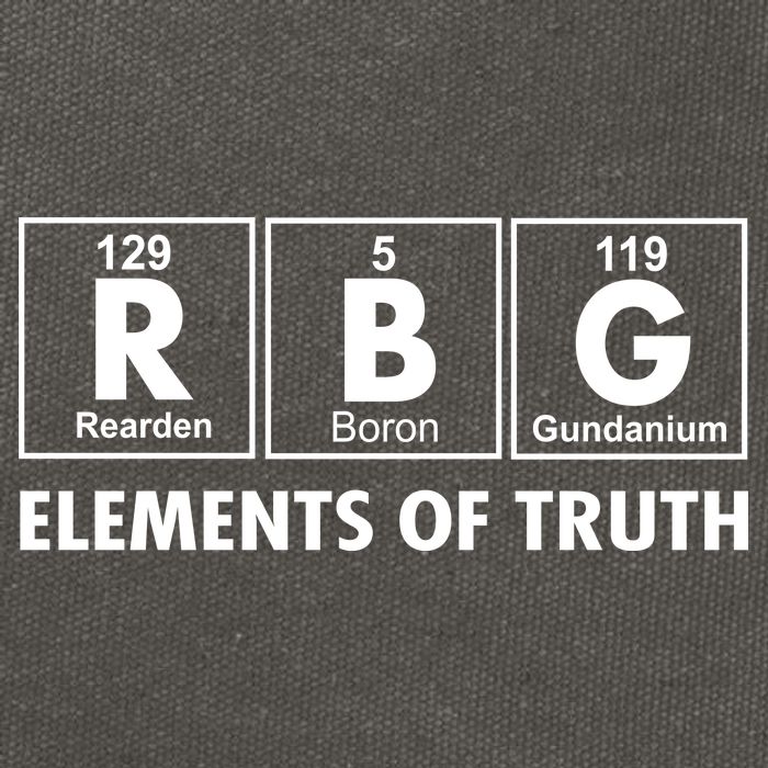 RBG The Element Of Truth Ruth Bader Ginsburg Cotton Canvas Backpack