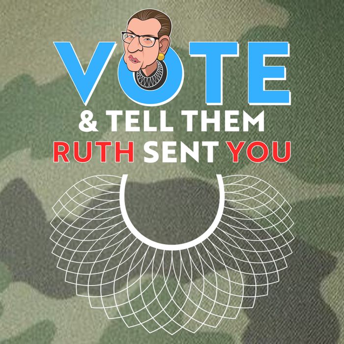 RBG Vote And Tell Them Ruth Sent You RBG Tribute Legacy Tie Dye Trucker Hat