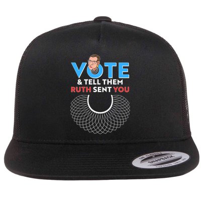 RBG Vote And Tell Them Ruth Sent You RBG Tribute Flatbill Hat