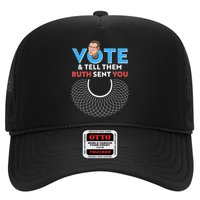 RBG Vote And Tell Them Ruth Sent You RBG Tribute Hat