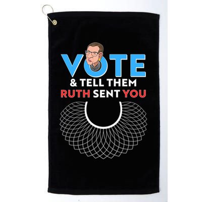 RBG Vote And Tell Them Ruth Sent You RBG Tribute Golf Towel