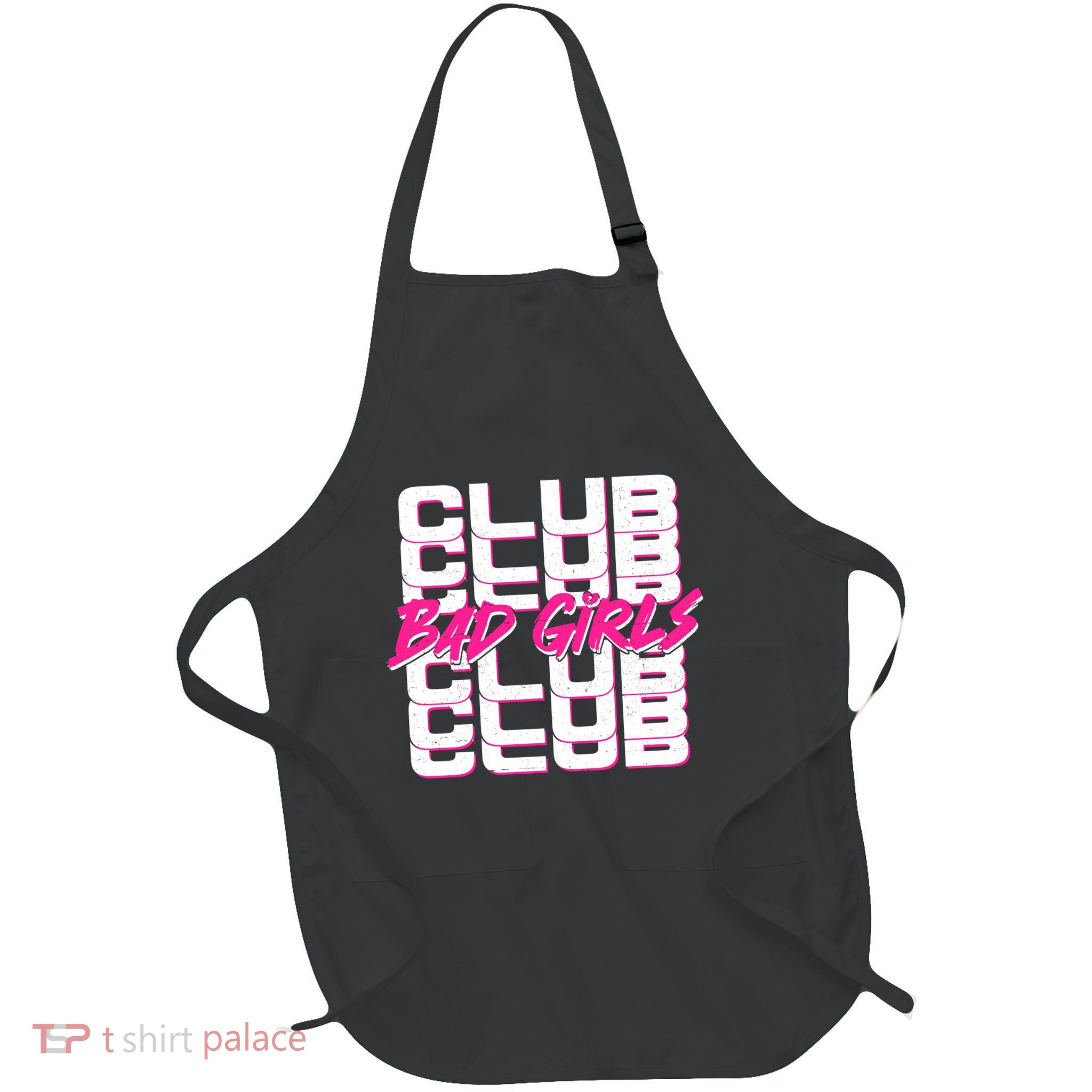 Retro Bad Girls Club Logo Full-Length Apron With Pockets