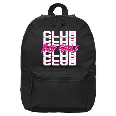 Retro Bad Girls Club Logo 16 in Basic Backpack
