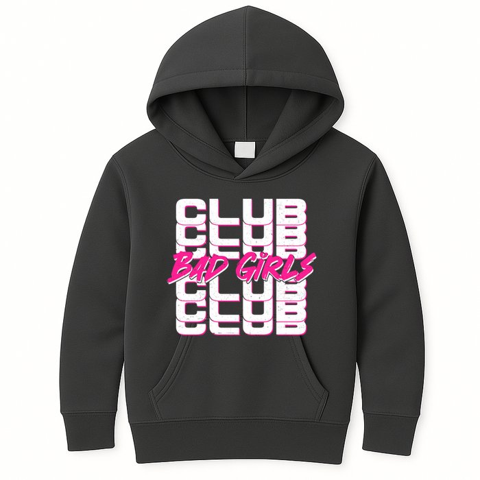 Retro Bad Girls Club Logo Kids Hoodie