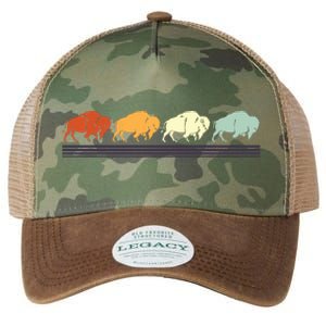 Retro Buffalo Gift Legacy Tie Dye Trucker Hat