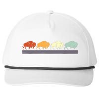 Retro Buffalo Gift Snapback Five-Panel Rope Hat