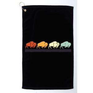 Retro Buffalo Gift Platinum Collection Golf Towel