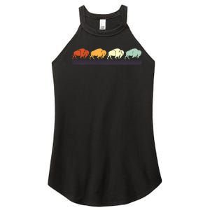 Retro Buffalo Gift Women's Perfect Tri Rocker Tank