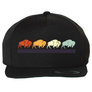 Retro Buffalo Gift Wool Snapback Cap