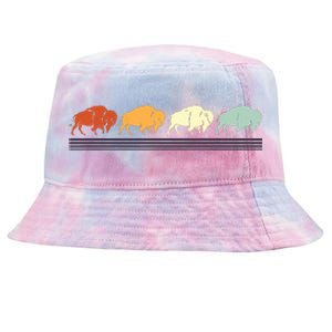 Retro Buffalo Gift Tie-Dyed Bucket Hat