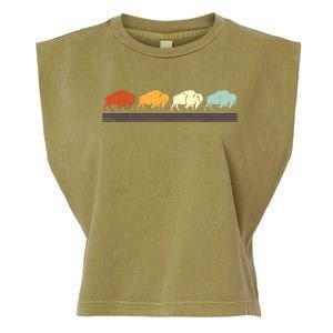 Retro Buffalo Gift Garment-Dyed Women's Muscle Tee