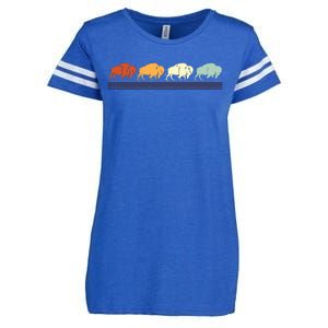 Retro Buffalo Gift Enza Ladies Jersey Football T-Shirt