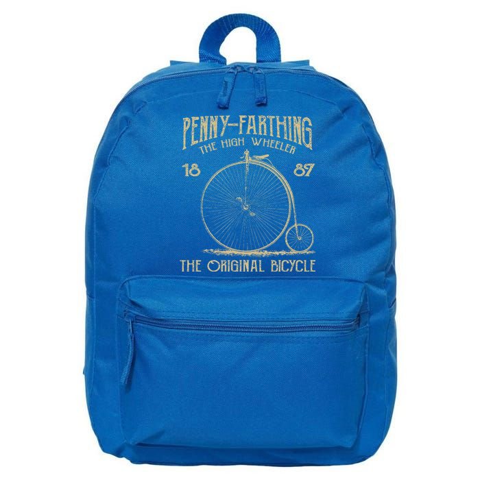 Penny Farthing Bike Retro Vintage Bicycle Cycling 16 in Basic Backpack