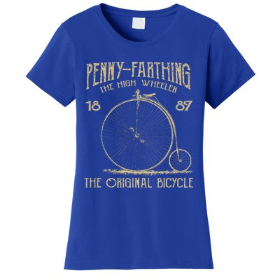 Penny Farthing Bike Retro Vintage Bicycle Cycling Women's T-Shirt