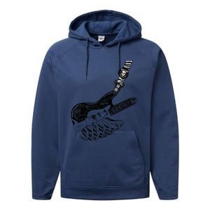 Rock Bass Guitar Skull Rock Guitarist Bass Player Musician Performance Fleece Hoodie