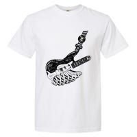 Rock Bass Guitar Skull Rock Guitarist Bass Player Musician Garment-Dyed Heavyweight T-Shirt