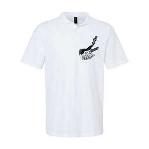 Rock Bass Guitar Skull Rock Guitarist Bass Player Musician Softstyle Adult Sport Polo