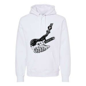 Rock Bass Guitar Skull Rock Guitarist Bass Player Musician Premium Hoodie