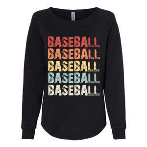 Retro Baseball Gift Baseball Lover Funny Gift Womens California Wash Sweatshirt