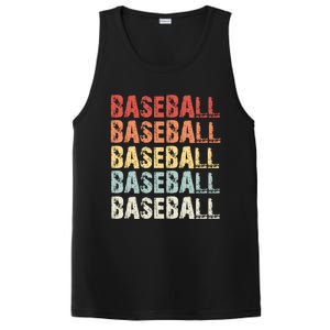 Retro Baseball Gift Baseball Lover Funny Gift PosiCharge Competitor Tank