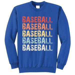 Retro Baseball Gift Baseball Lover Funny Gift Sweatshirt