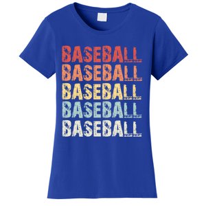 Retro Baseball Gift Baseball Lover Funny Gift Women's T-Shirt